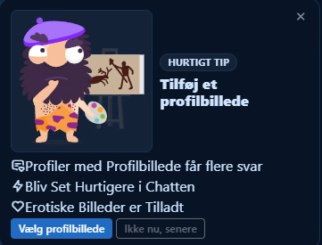Ny Opdatering - Hurtig Sæt Profilbillede
